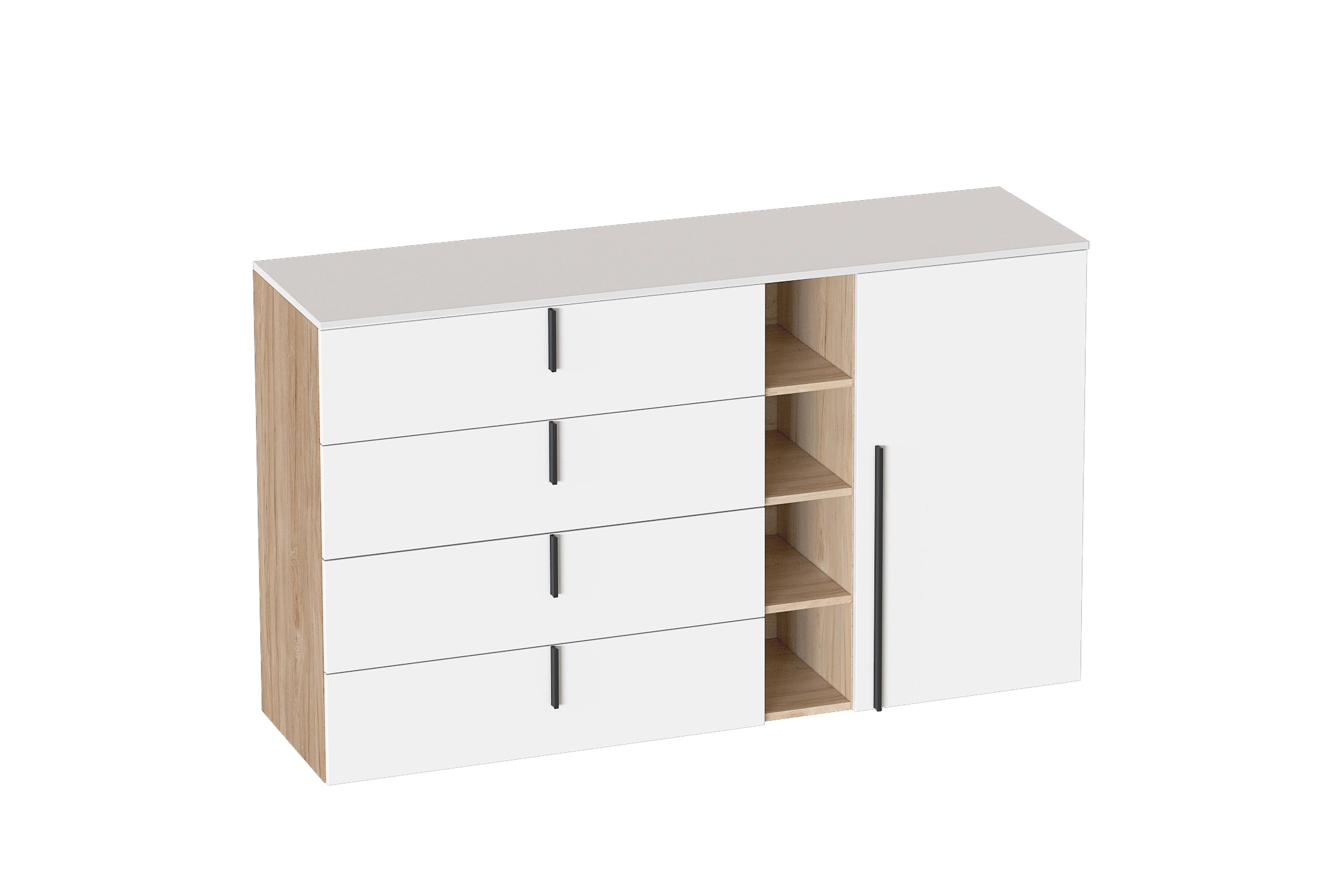 Комод 4 ящ 1 дв "Ренн"