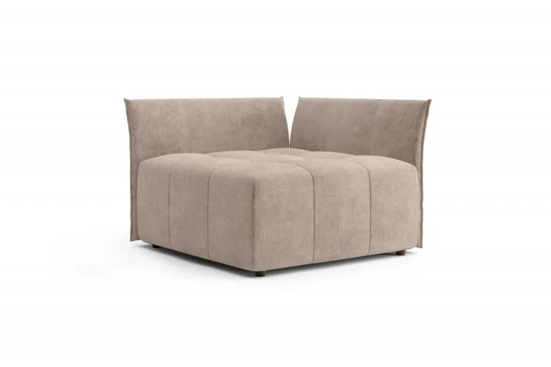 Пуф большой со спинкой и боковиной "Торонто" СТАНДАРТ Вариант 1