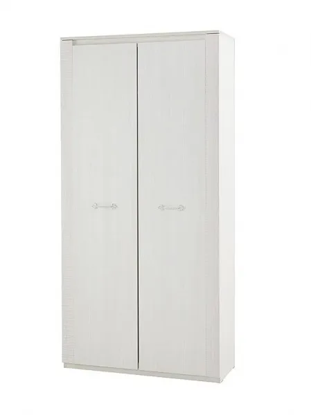 Шкаф двухдверный "Элана" гостиная Бодега белая