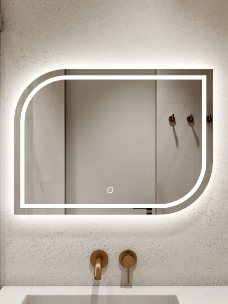 Зеркало навесное Z-17 с подсветкой горизонтальное